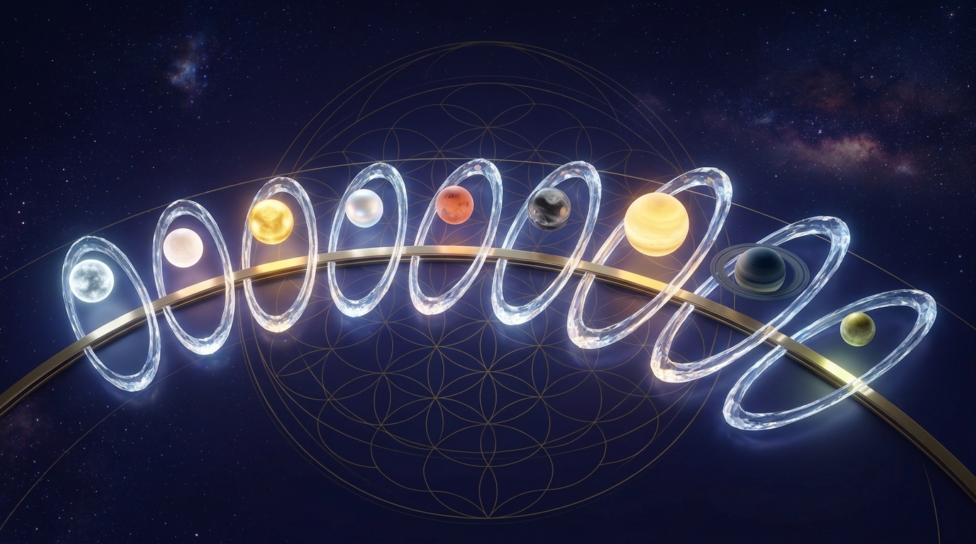 Vimshottari Dasha Planetary Orbit Timelines