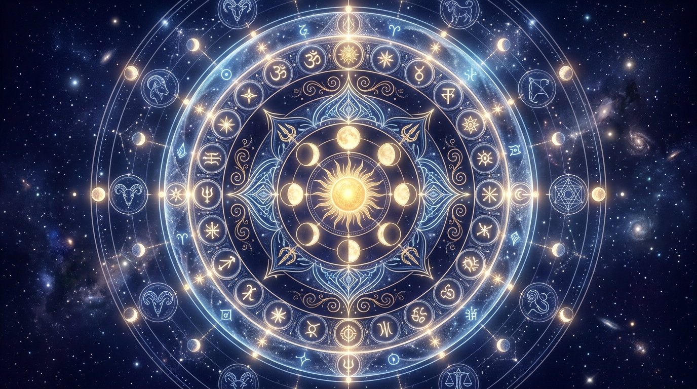 Vedic Panchanga Lunar Phases and Astronomical Calendar Mandala